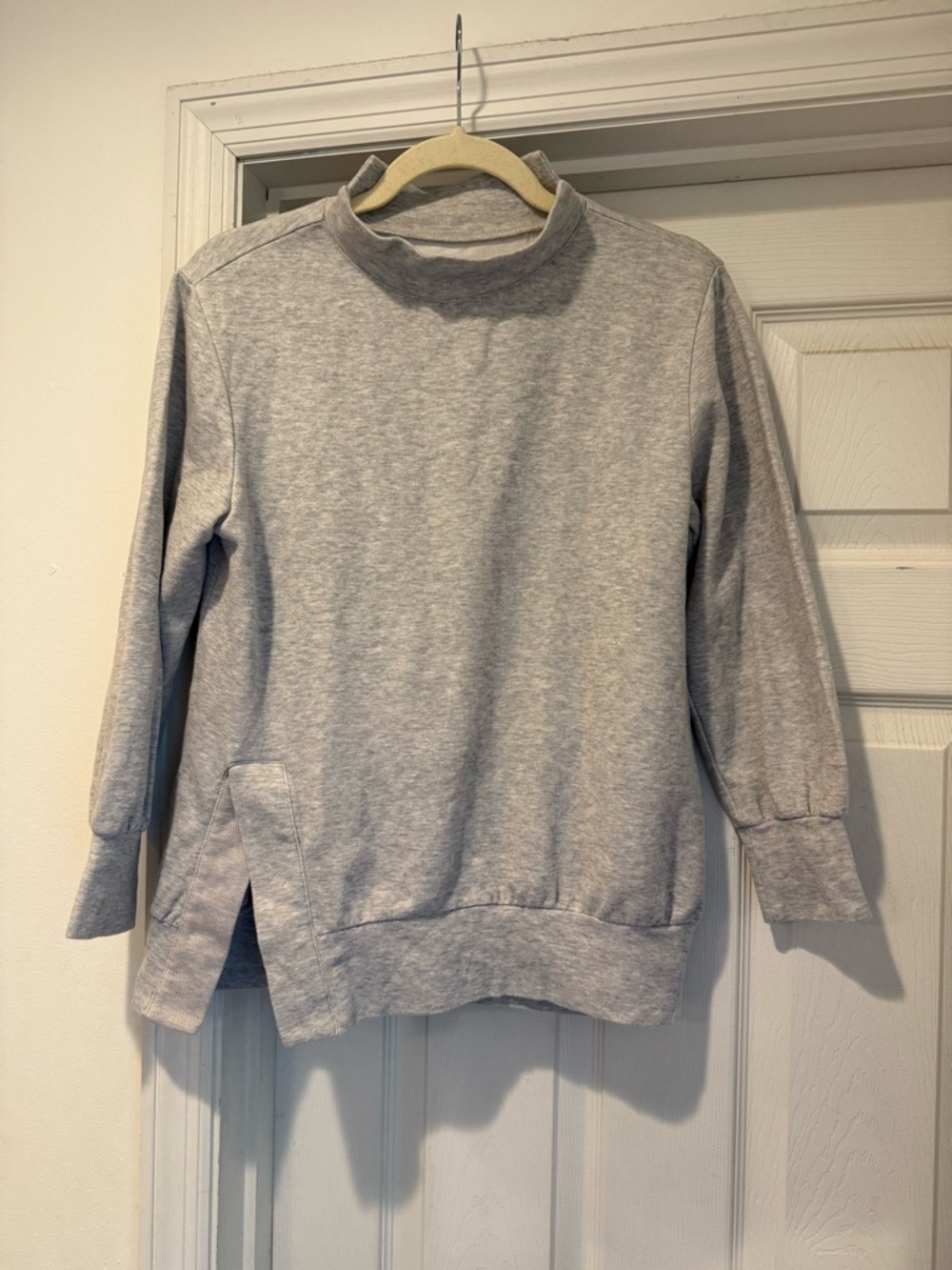 Zella Light Gray Crewneck Pullover